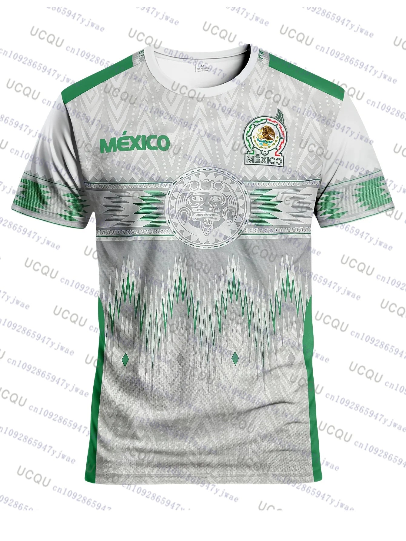 Mexico Football Jersey Men Women Clothes 3D Printed Sports Casual Outdoor Daily Training Quick-Drying Sort Shirts Beach Tshirt