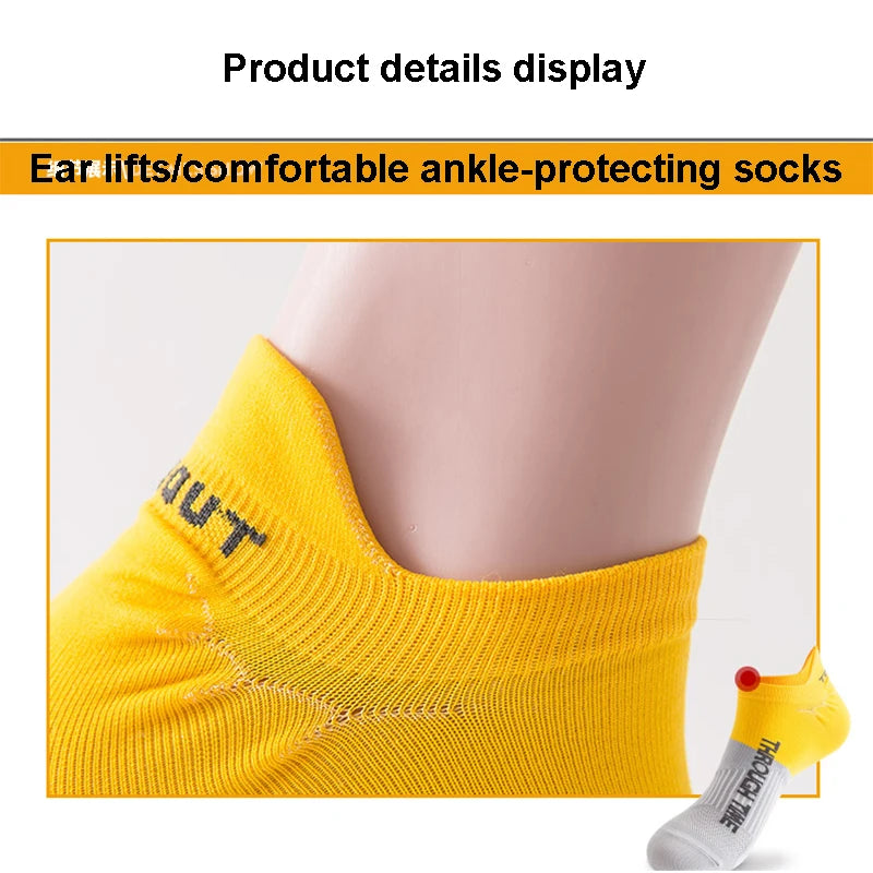 10 Pairs/Lot High Quality Men's Ankle Socks Athletic Fitness Running Socks Breathable Spring Summer Mesh Casual Short Sock Gifts