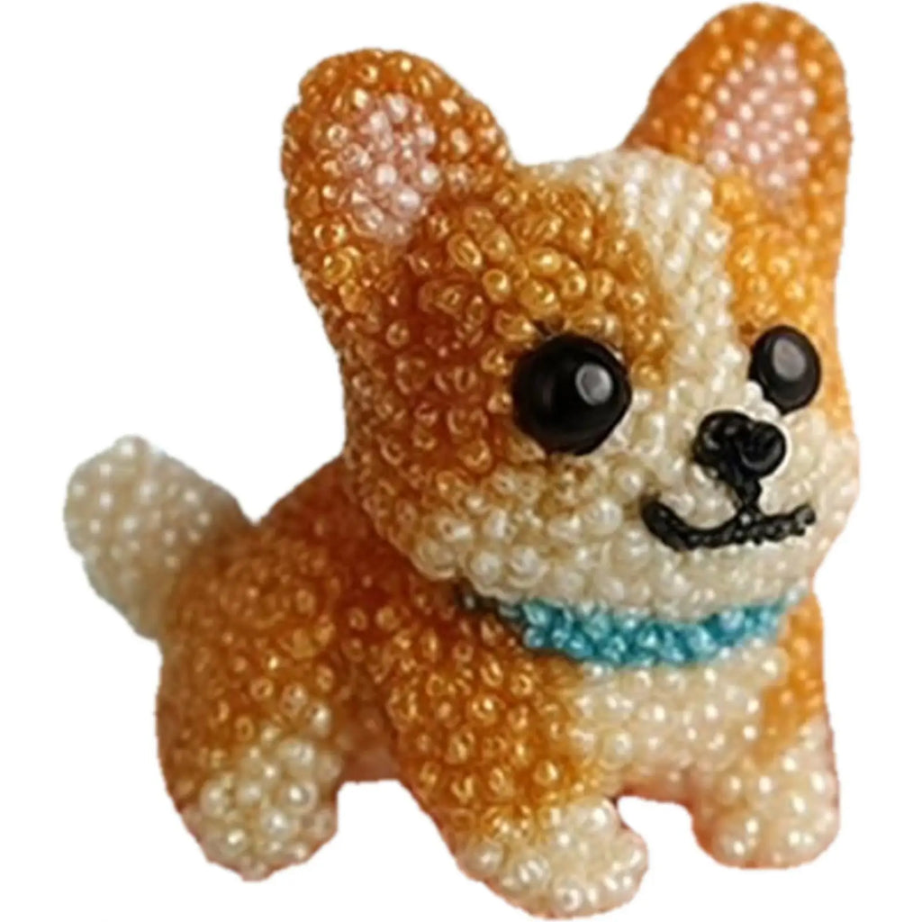 3D Animals Bead Craft Kit 3D Animal Dog Shape Bead Embroidery Set for Crafting Enthusiasts Girls Women Teens Adults DIY Gifts