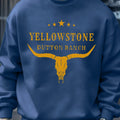 Yellow Stone Dutton Ranch Prints Mens Sweatshirt O-Neck Pullovers Tops Autumn Casual Multicolor Streetwear Fleece Man Clothes