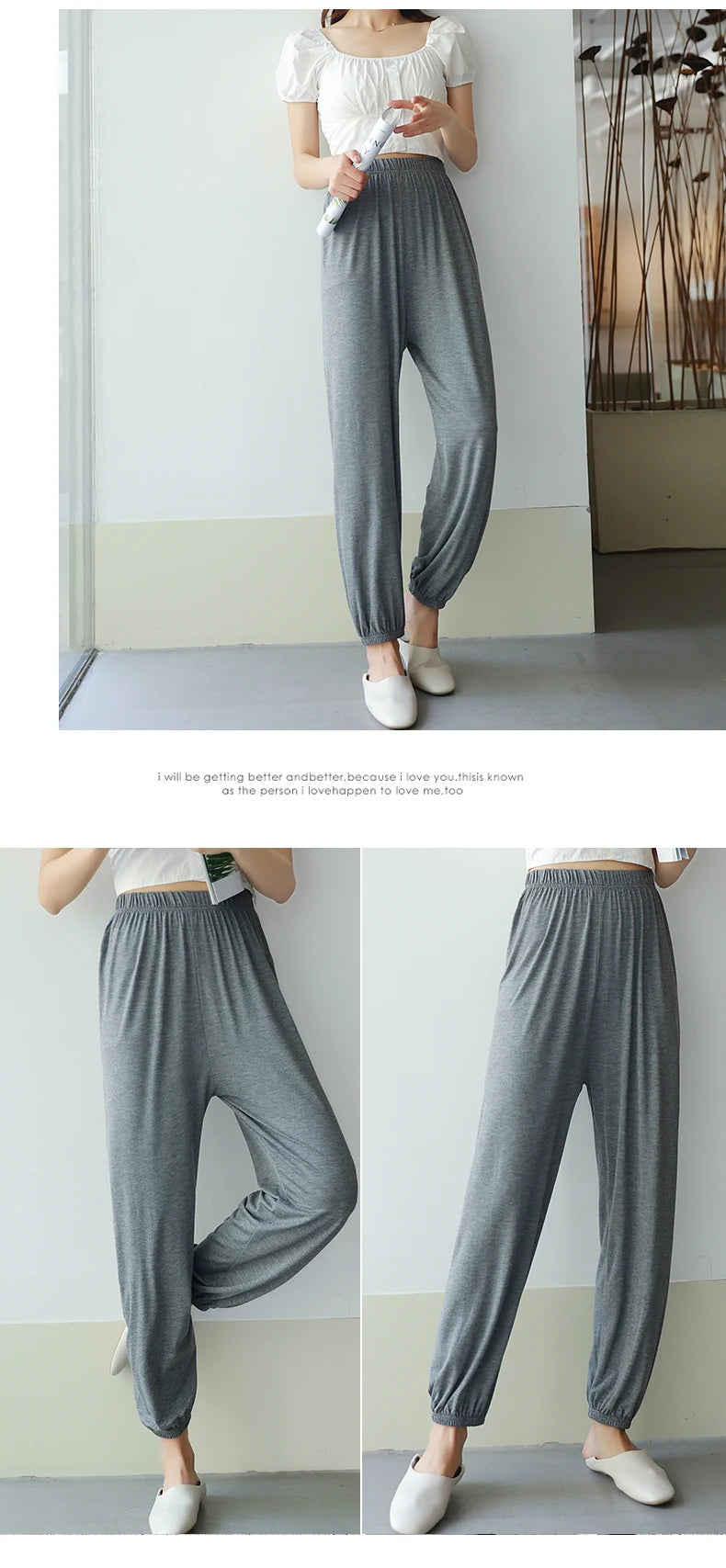 Women's Pajama Pants Autumn Modal Lounge Wear Home Pants for Women Sleepwear Home Pants Home Suit Fall Homewear Trouser