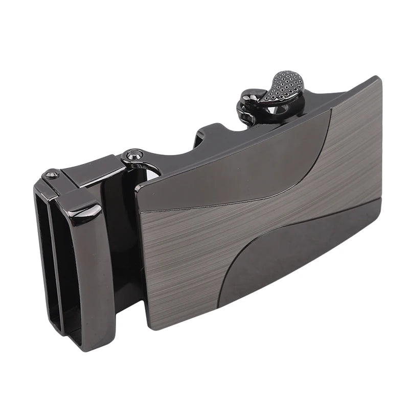 Men's Alloy Automatic Belt Buckle High Quality Black Metal Buckle Men's Business Casual Width  Casual Metal Belt Buckle Heads