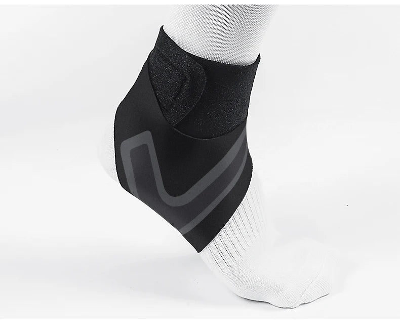 2PC Adjustable Ankle Support Pad Ankle Sleeve Pressure Anti-Spinning Elastic Breathable Support Fitness Sports Safety Prevention
