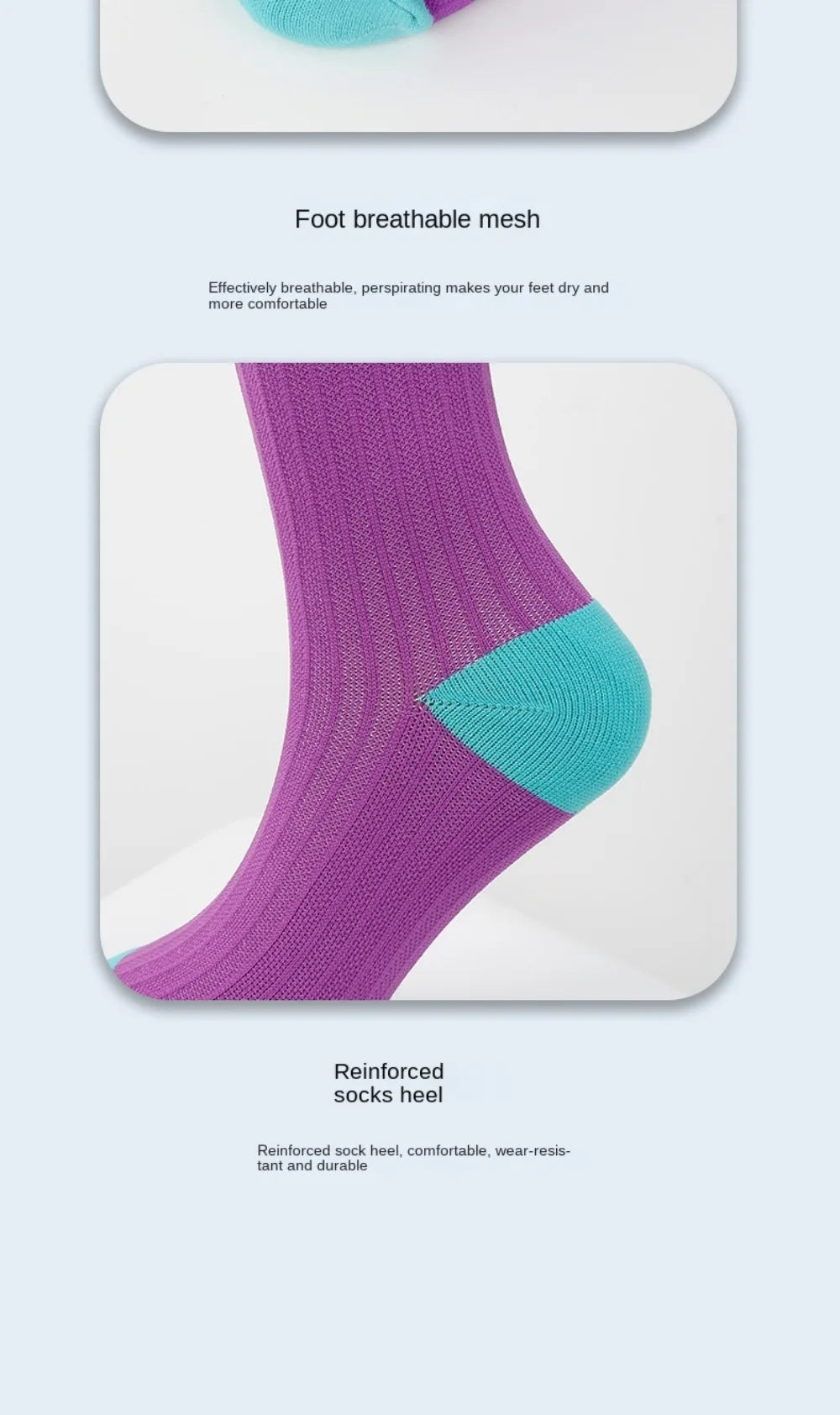 3 Pairs Breathable Mesh Athletic Terry Socks Cushioned Moisture-managing and Durable Reduces Foot for Running Hiking & Sports
