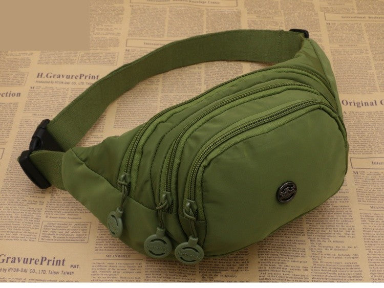 Unisex Waist Bag Multi-Functional Large Capacity Water Repellent Outdoor Sports Mobile Phone Wallet Oxford Cloth Cashier Bag