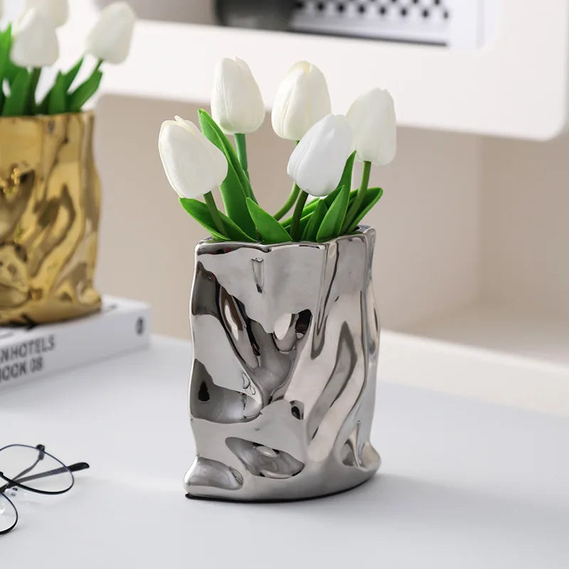 Nordic Ceramic Irregular Vase