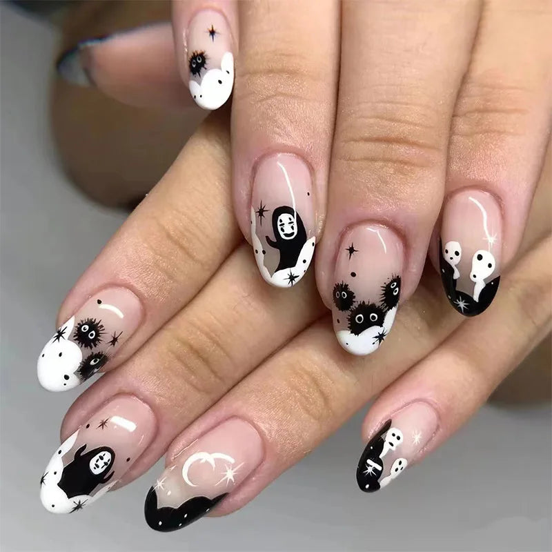 24pcs Burgundy Valentine's Day Fake Nails Bow Dot Diamond Design False Nails Art Removable Waterproof Artificial Press on Nail