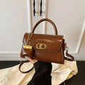 Famous Designer Leather Shoulder Bag For Women - Classic Elegant Handbag Messenger Bag Ladies Luxury Brand