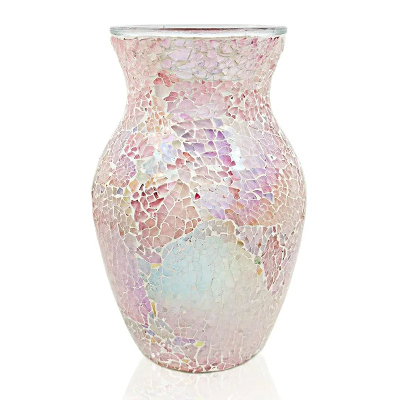 Bohemian Mosaic Glass Vases