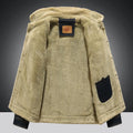 Men Windbreaker Fleece Thick Warm Winter Denim Jackets Mens Jackets Outwear Jeans Coat Male Multi-pockets Cowboy Clothing