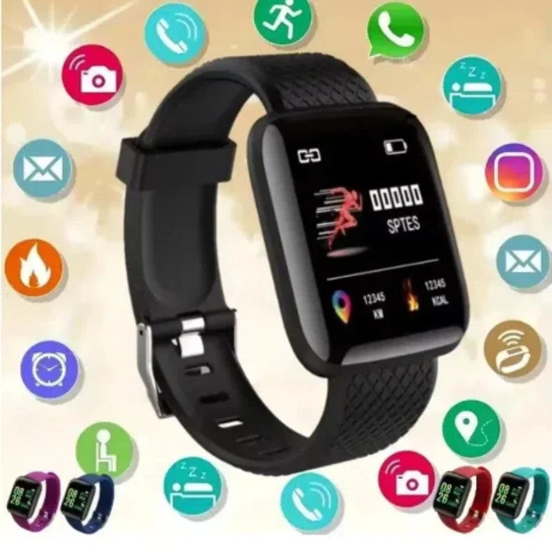Smart Watch For Men Women Kids Message Remind Music Control Sport Step Calories D13 Smartwatch Alarm Clock 116Plus
