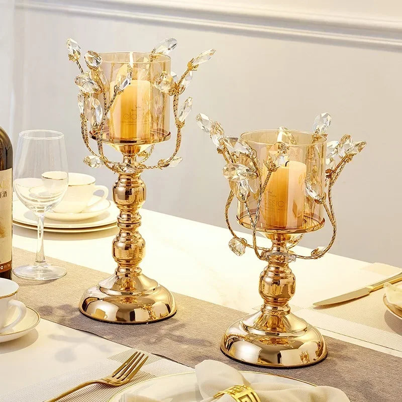Candle Holder Wedding Decoration European Style Candle Holders Home Crystal Candle Holder Decorations Romantic