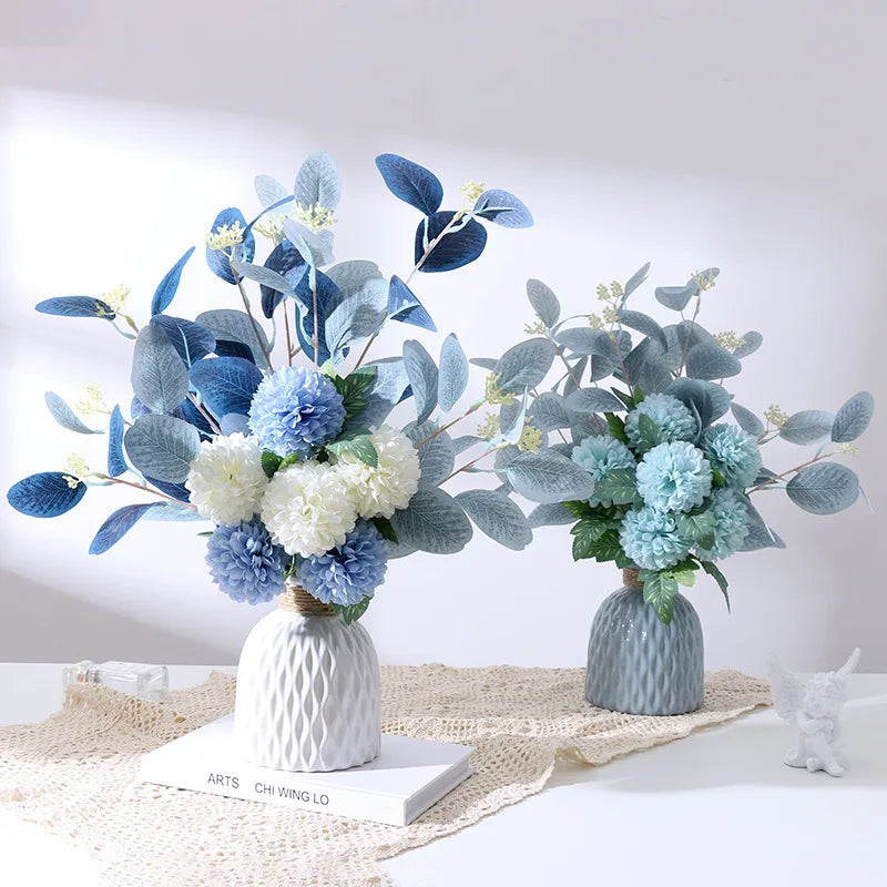 Plastic Flower Vase, Faux Ceramic Vase For Home Decoration