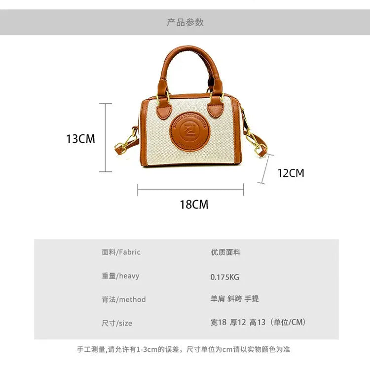Famous Designer Leather Women's Tote Bag Luxury Brand Popular Classic Fine Craftsmanship Elegant Vintage Commuter Bag