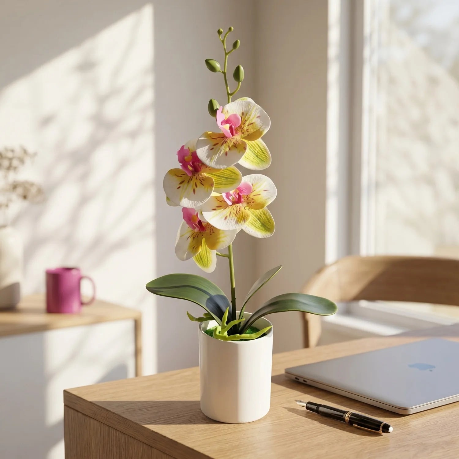 Artificial Potted Orchid Plant