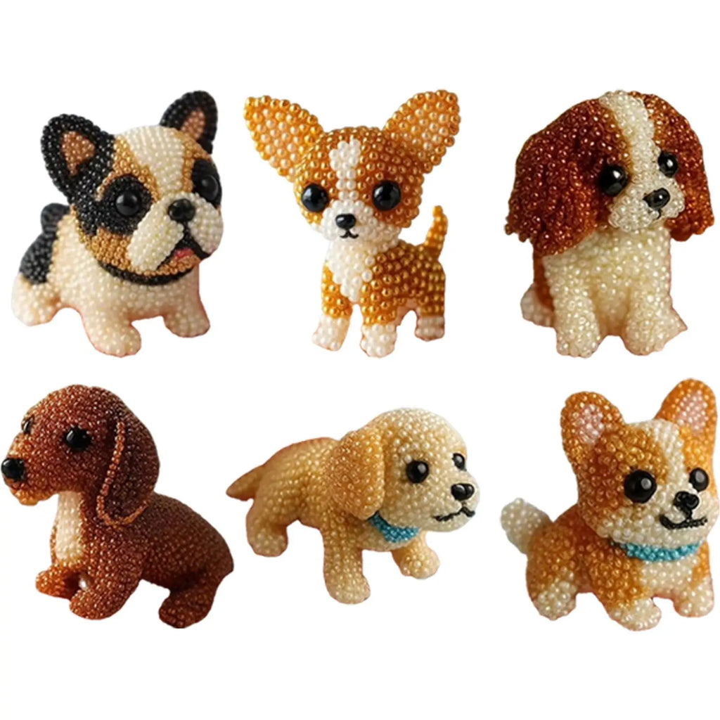 3D Animals Bead Craft Kit 3D Animal Dog Shape Bead Embroidery Set for Crafting Enthusiasts Girls Women Teens Adults DIY Gifts