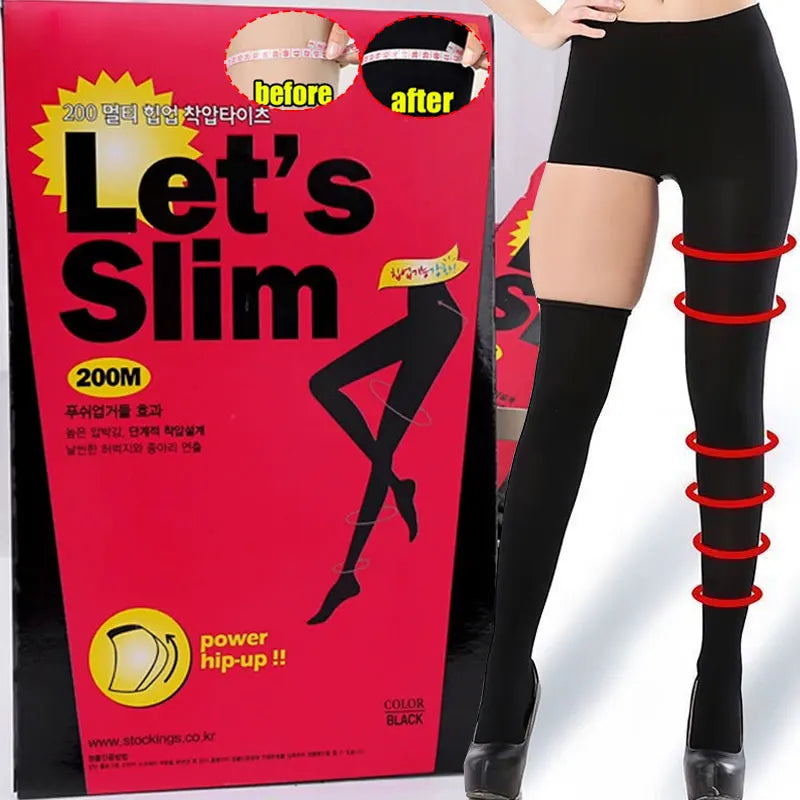 Varicose Veins Fat Calorie Burn Leg Shaping Stovepipe Socks Women Slim Tights Compression Stockings Pantyhose Foot Care Socks