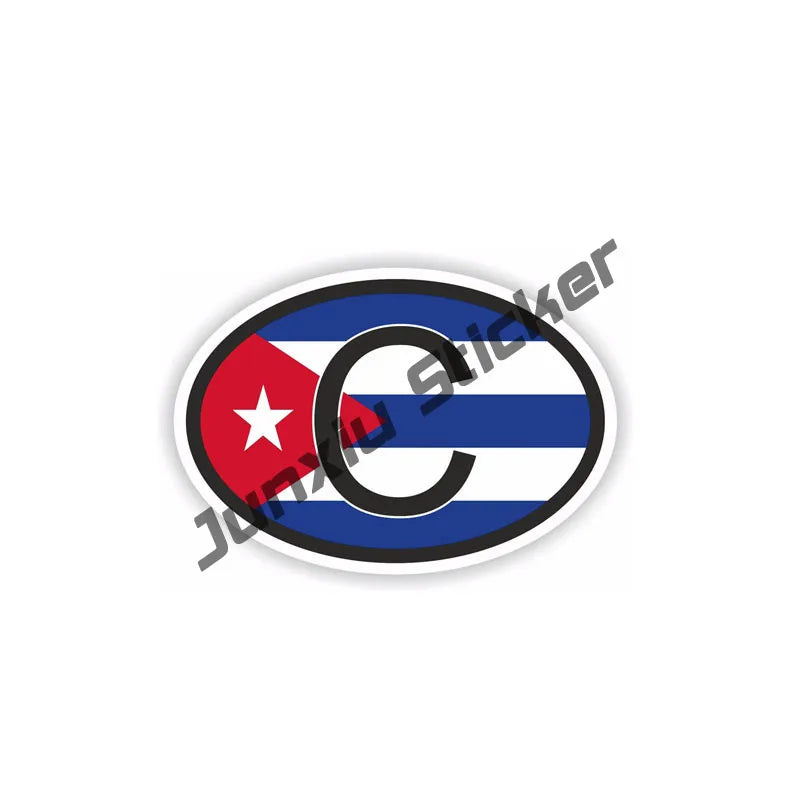 Cuba Map with Flag Cuban Pride Vinyl Sticker Decal for Phone Laptop Water Bottle Creative Car Sticker Cuba Heart Flag Decor