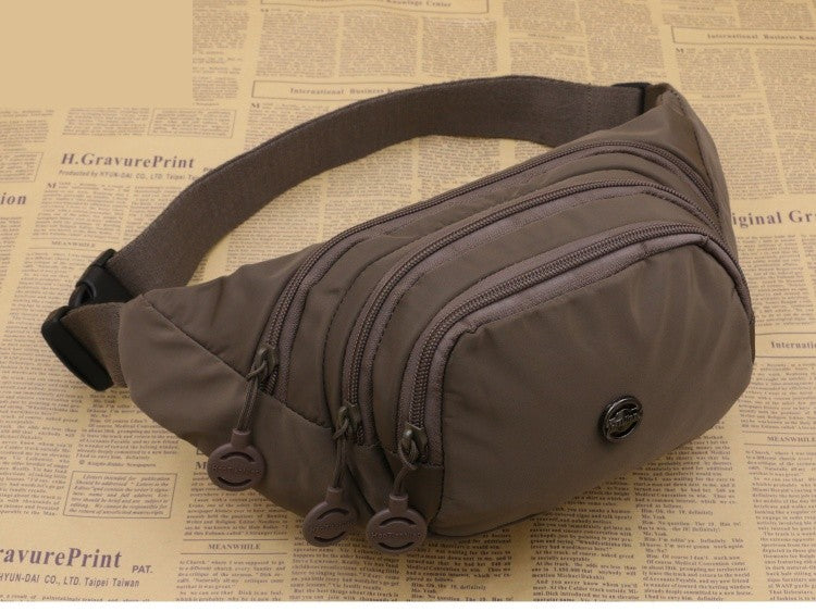 Unisex Waist Bag Multi-Functional Large Capacity Water Repellent Outdoor Sports Mobile Phone Wallet Oxford Cloth Cashier Bag