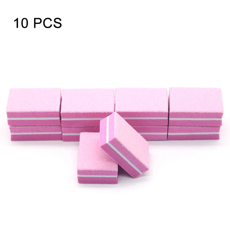 Nails Buffer Grind Buffing Block pink Nail File For Pedicure Manicure Care Nail Art Sponge Buffer Polish Nail accessories Tools