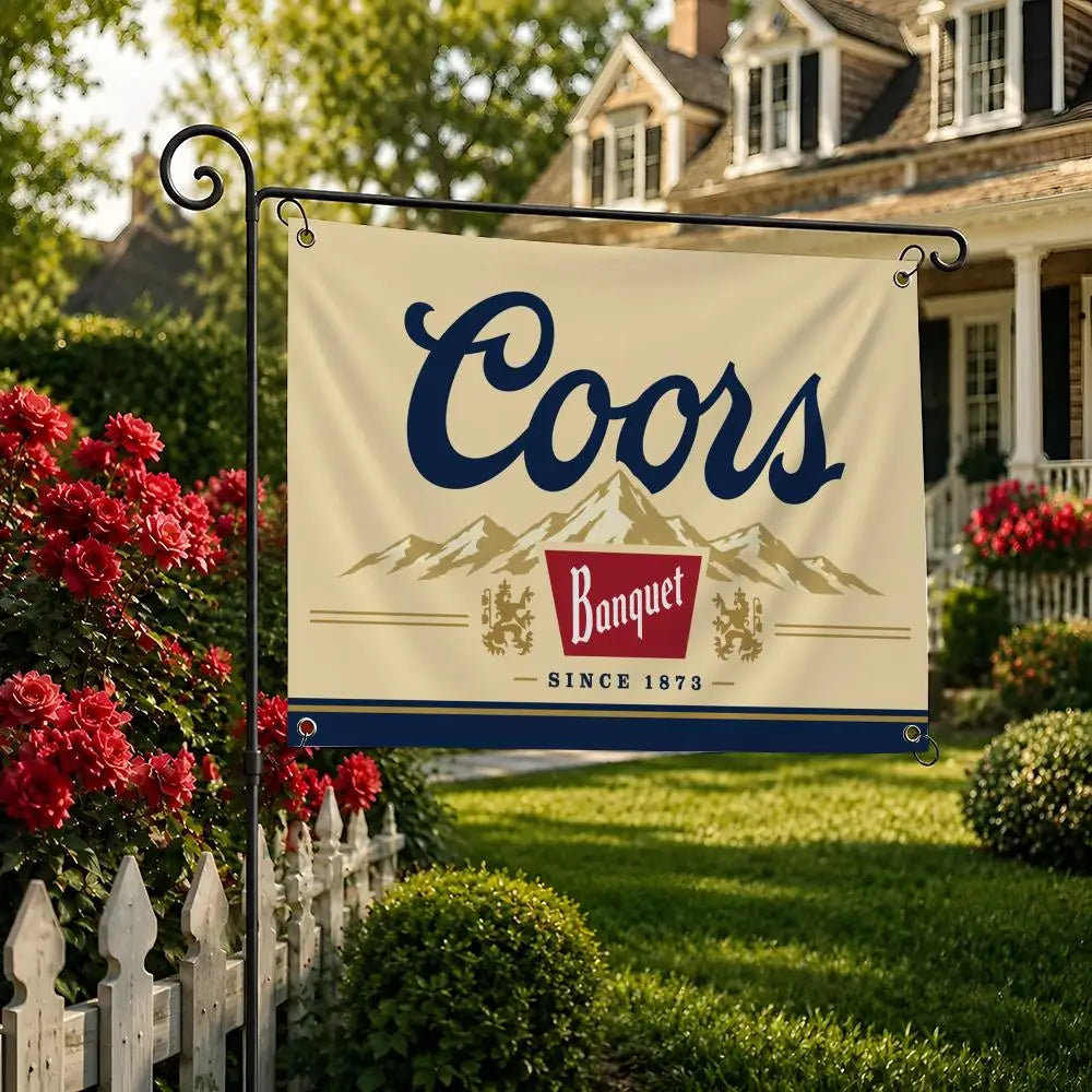 C-Coors Banquet Flags flag For Room Dorm Camping Picnic Art Style Garage Bar wall Decoration Banner
