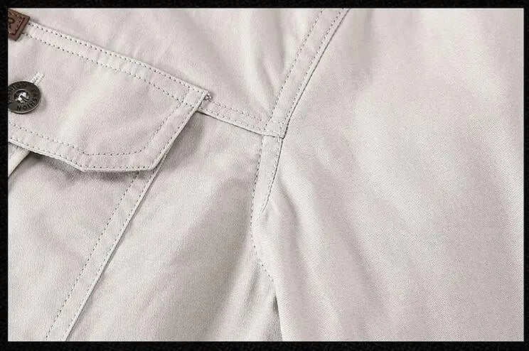 Men Military Outdoor Shirts Male Cotton Multi-pocket Tooling Casual Shirts Good Quality Man Large Size Solid Long-sleeved Shirts