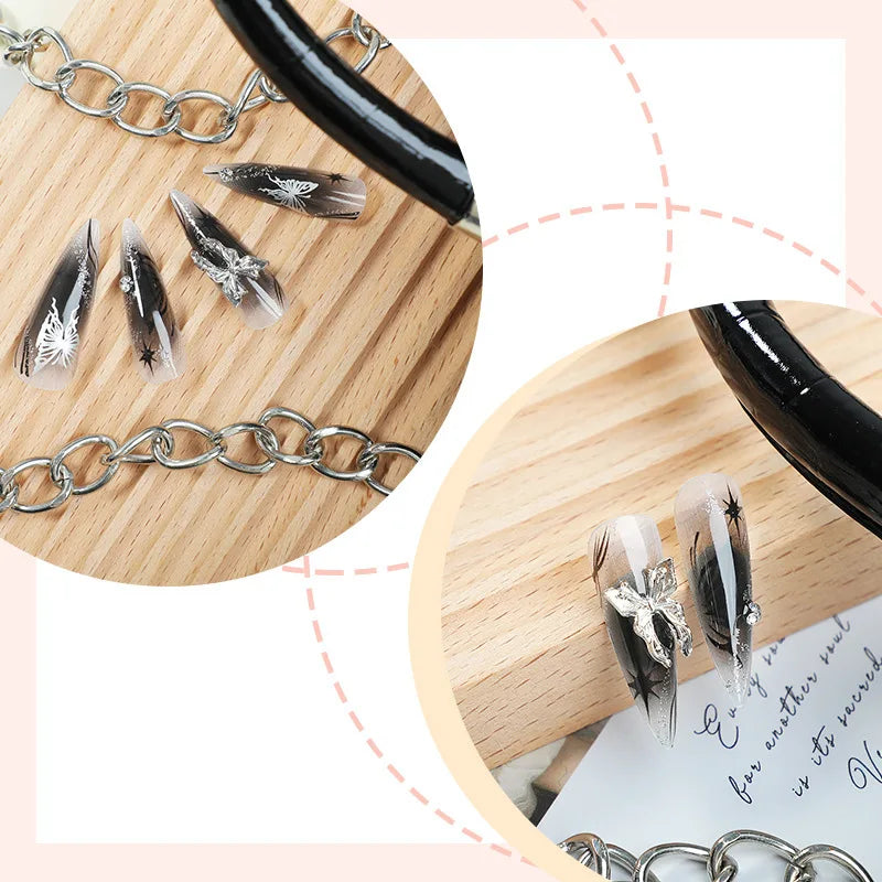 Gothic Bat Press-On Nails | 24pcs Reusable Acrylic | Halloween & Everyday