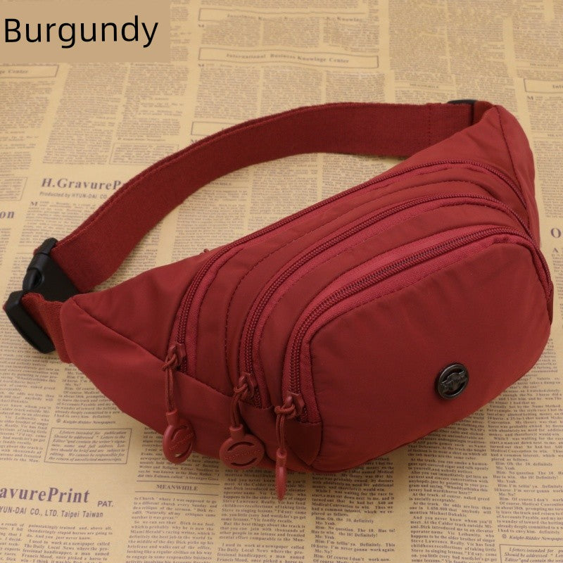 Unisex Waist Bag Multi-Functional Large Capacity Water Repellent Outdoor Sports Mobile Phone Wallet Oxford Cloth Cashier Bag
