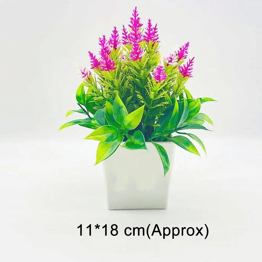 Artificial Flowers Plant Pot