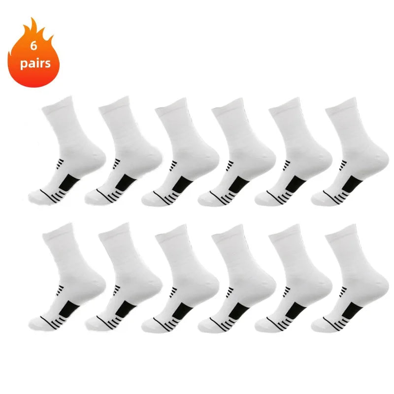 3 Pairs Breathable Mesh Athletic Terry Socks Cushioned Moisture-managing and Durable Reduces Foot for Running Hiking & Sports