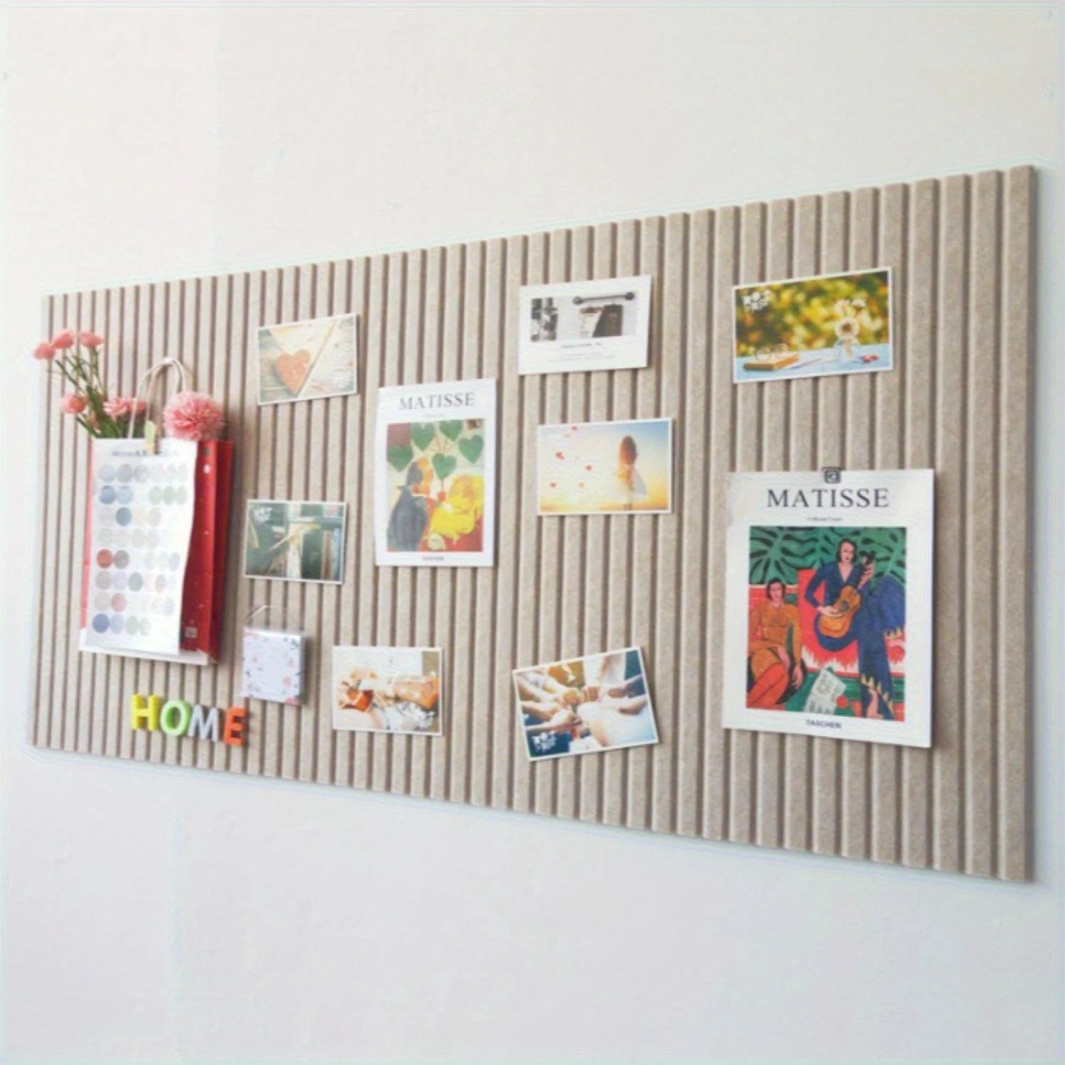 Large Bohemian Felt Wall Tiles - Round Cork Bulletin Boards, for Home and Office Decoration Wall Decor Living Room Decoration