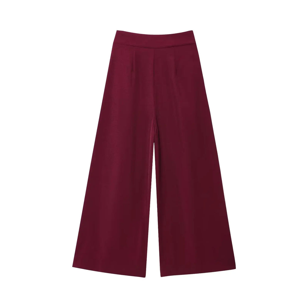 TFMLN Fashion Women's Trouser Suits Sleeveless V-Neck Top With Belt Straight Pants Sets 2025 Spring Summer Commuter 2 Piece Set