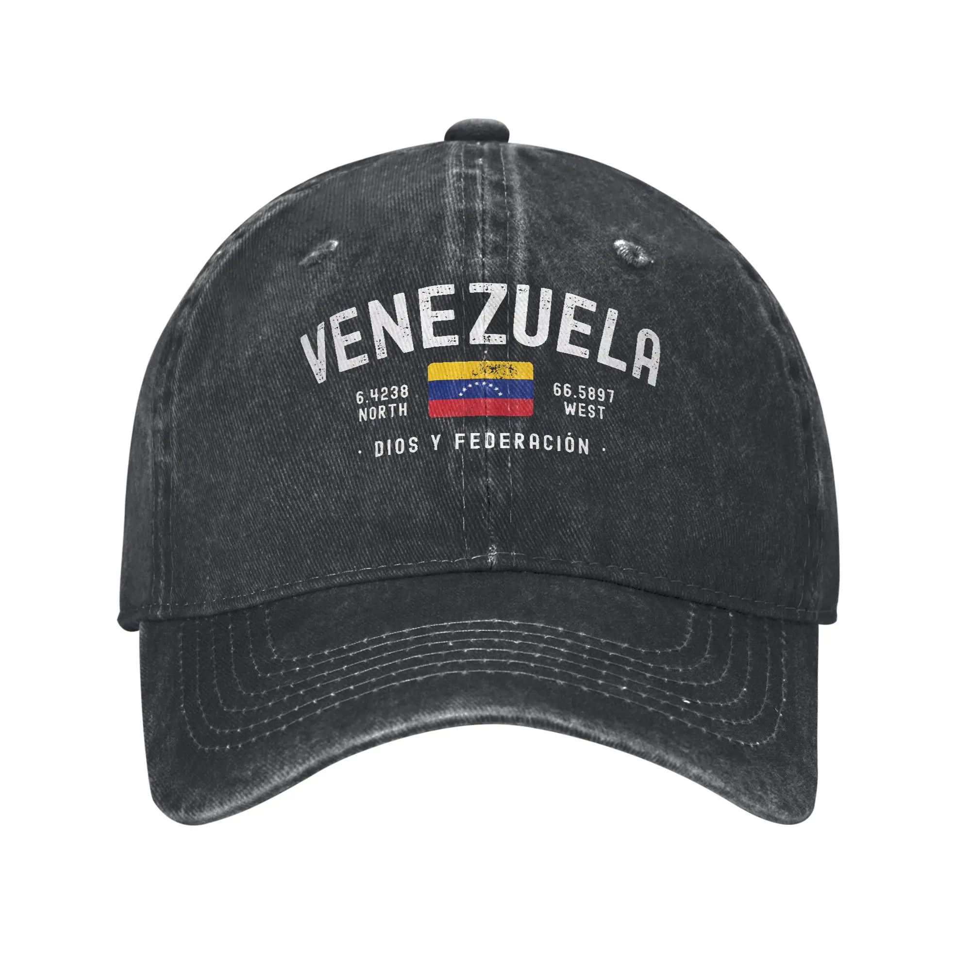 Men Women Venezuela Libre 2026 Free Venezuela  Print Hats Vintage Distressed Washed  Baseball Cap Adjustable