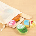Simulation Kitchen Pretend Toy Wooden Classic Game Educational Toy For Children Kids Gift Cutting Fruit Vegetable Food Set