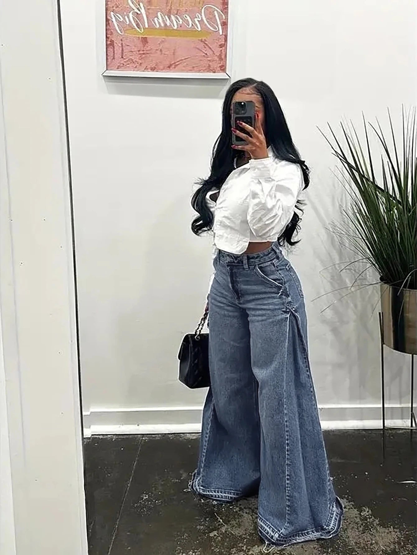 Vintage Wide-Leg Jeans for Women