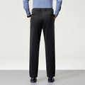 Men's Big Tall Classic Dress Pants High Elasticity Wrinkle Resistant Elegant Casual Straight Leg Business Daily Trousers