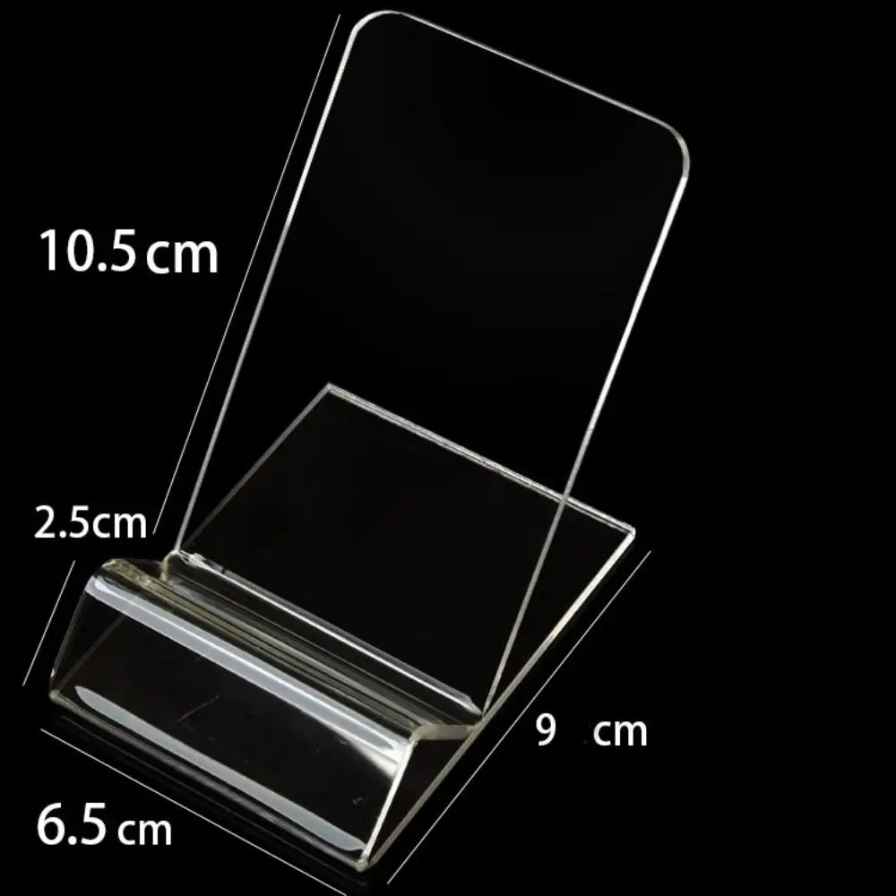 New Portable Acrylic Phone Holder Transparent Rack Stand Display Stand Desk Organizers Office Accessories Cell Phone Holder