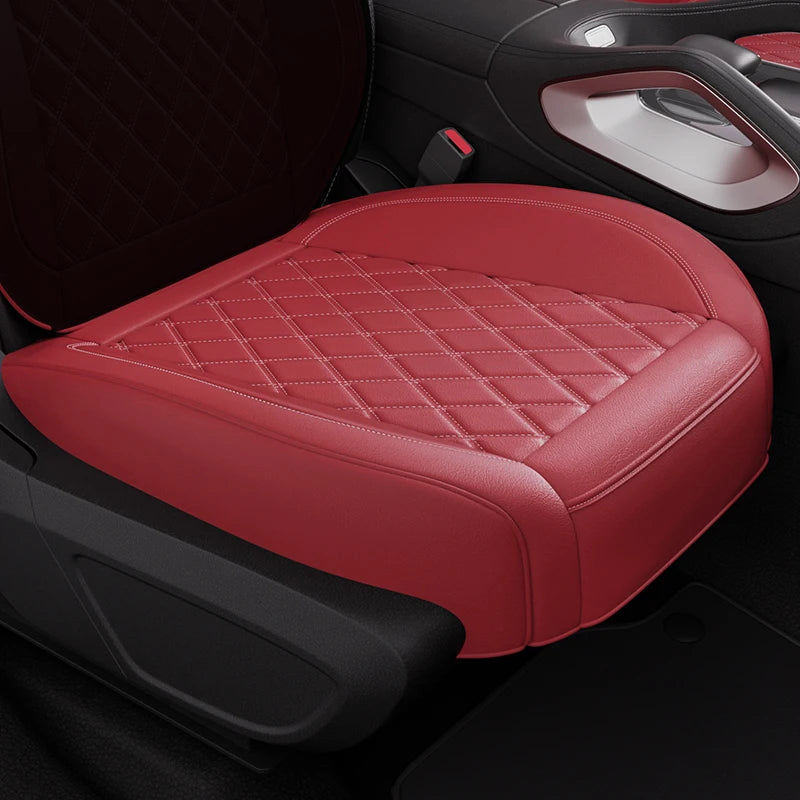 Universal 1PCS Nappa Leather Car Seat Cover Wrap Around Bottom Seat Cushion Waterproof Durable Car Seat Protector Auto Accessory