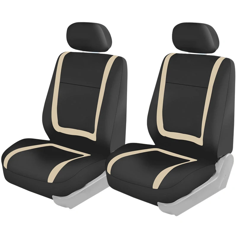 Full Set Car Seat Cover Fabric Universal Polyester Breathable Washable Suitable For Car Truck Van Suv Car Accessories Interior