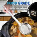 Multi-Functional Hot Pot Fat Skimmer Spoon, Stainless Steel Fine Mesh Strainer for Grease, Foam & Food Residue Removal