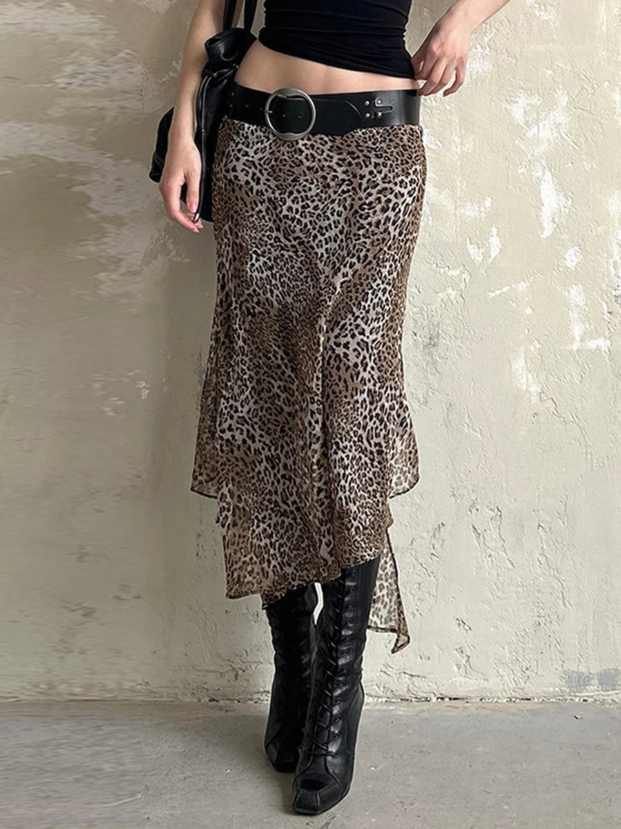 Women s Fashion Pleated Midi Skirts Floral Print High Waist A-Line Skirts Spring Summer Casual Skirts with Pockets