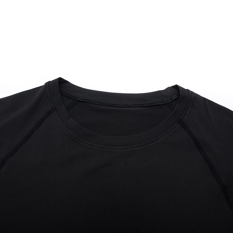 Men Bodybuilding Sports T-Shirt Quick Dry Running Shirt Long Sleeve Compression Top Gym T Shirt Men Fitness Tight Rashgad