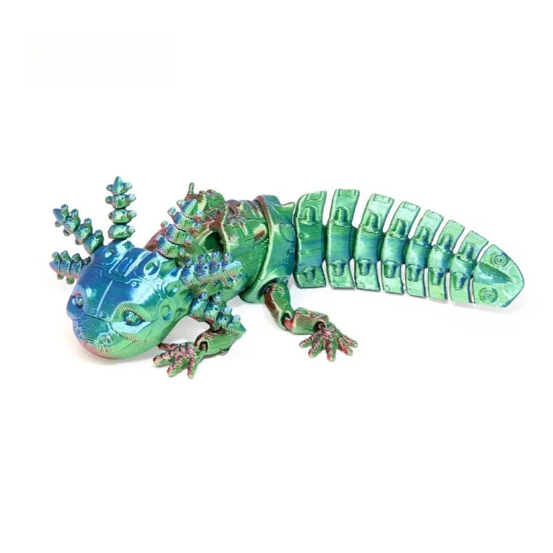 3D Printed Mechanical Salamander 13cm Articulated Animal for Desk Decor Home Office Gifts Room Decor Creative Craft