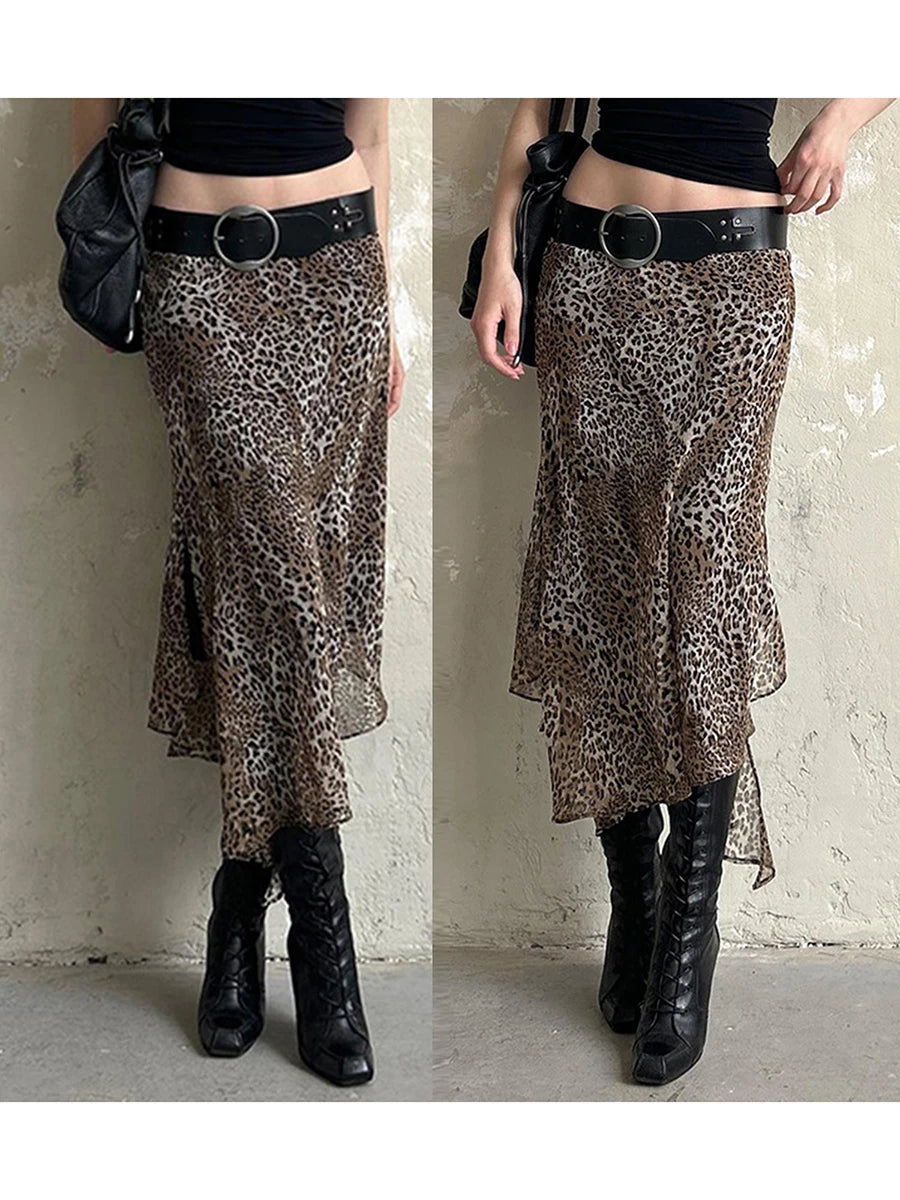 Women s Fashion Pleated Midi Skirts Floral Print High Waist A-Line Skirts Spring Summer Casual Skirts with Pockets