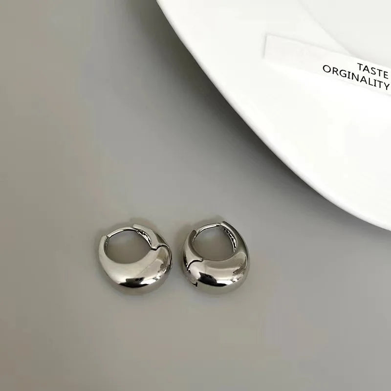 Gold Plated Korean Geometric Fashion High-end Simple Earring For Women French Earrings Valentine's Day Anniversary Gifts