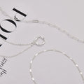 Layered Gold Necklaces for Women Stackable14K Gold Silver Plated Circle Paperclip Chain Pendant Choker Necklace Set For Woman