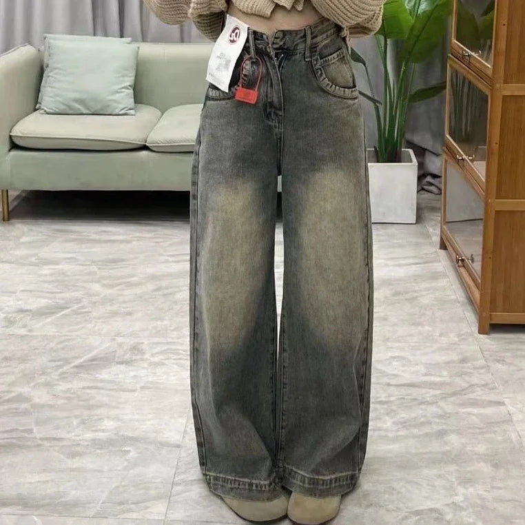 Vintage Wide-leg Jeans Women's