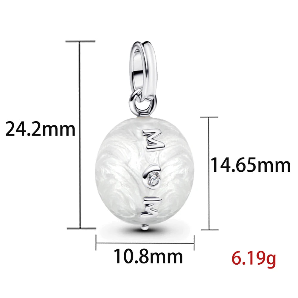 New Openwork Hearts Mum Bead Infinity Knot Dangle Charm Fit Original Pan Bracelet DIY Valentine's Day Gift Women Jewelry