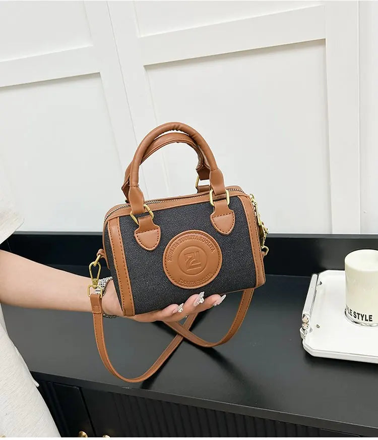 Famous Designer Leather Women's Tote Bag Luxury Brand Popular Classic Fine Craftsmanship Elegant Vintage Commuter Bag