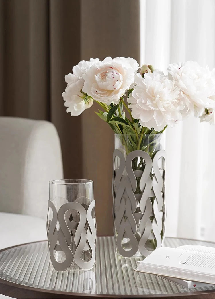 Glass Vases Decoration Aesthetic Flower Vase